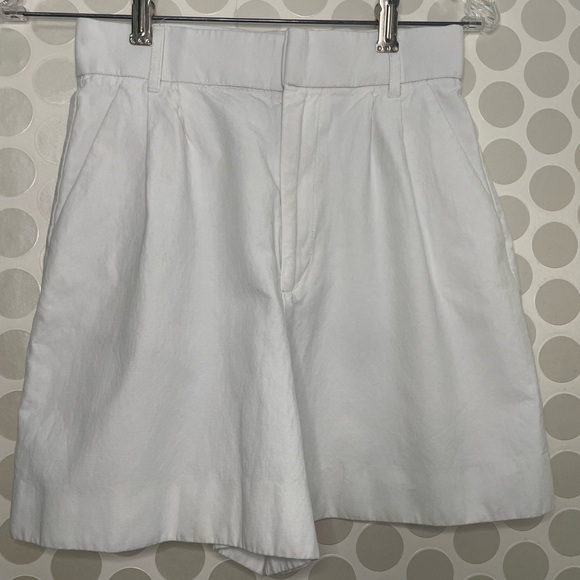 Zara women's shorts white, viscose cotton linen. Size XS - Picture 15 of 17
